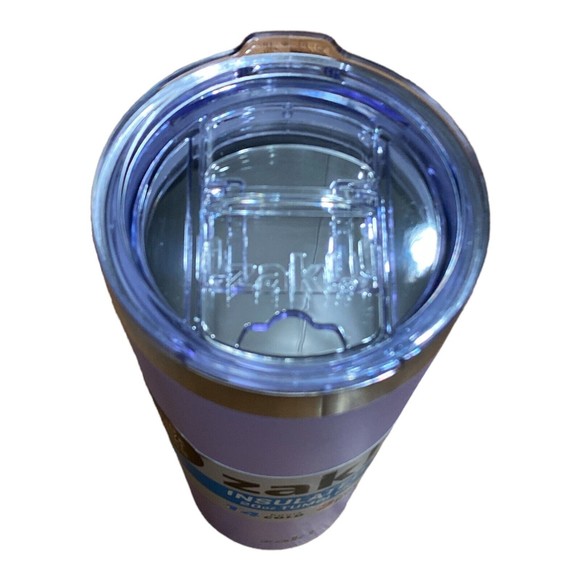 Zak! Designs 20oz Double Wall Stainless Steel Tumbler Slide Lid Light Purple - Picture 3 of 4
